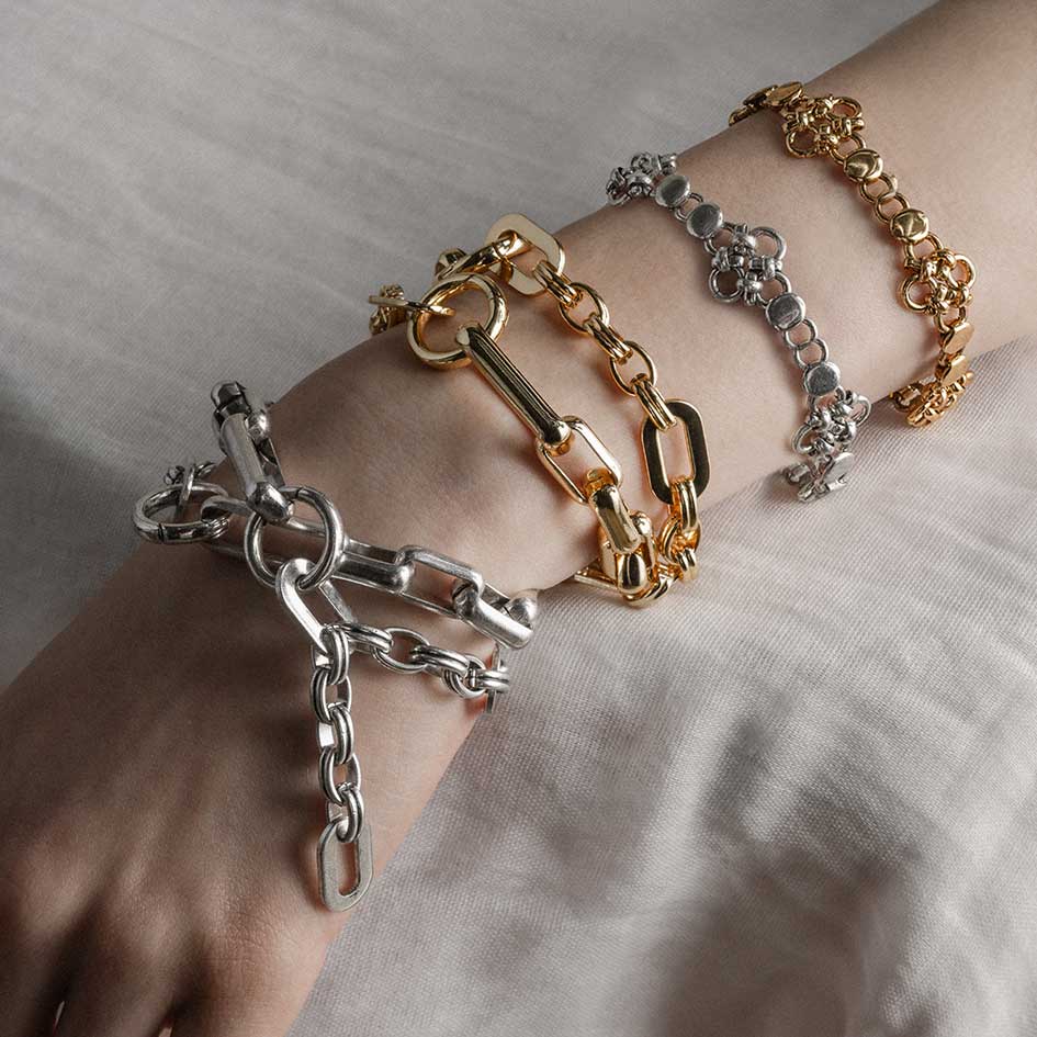 RUBIOUS. Chainmail Bracelet - Silver - Image 3