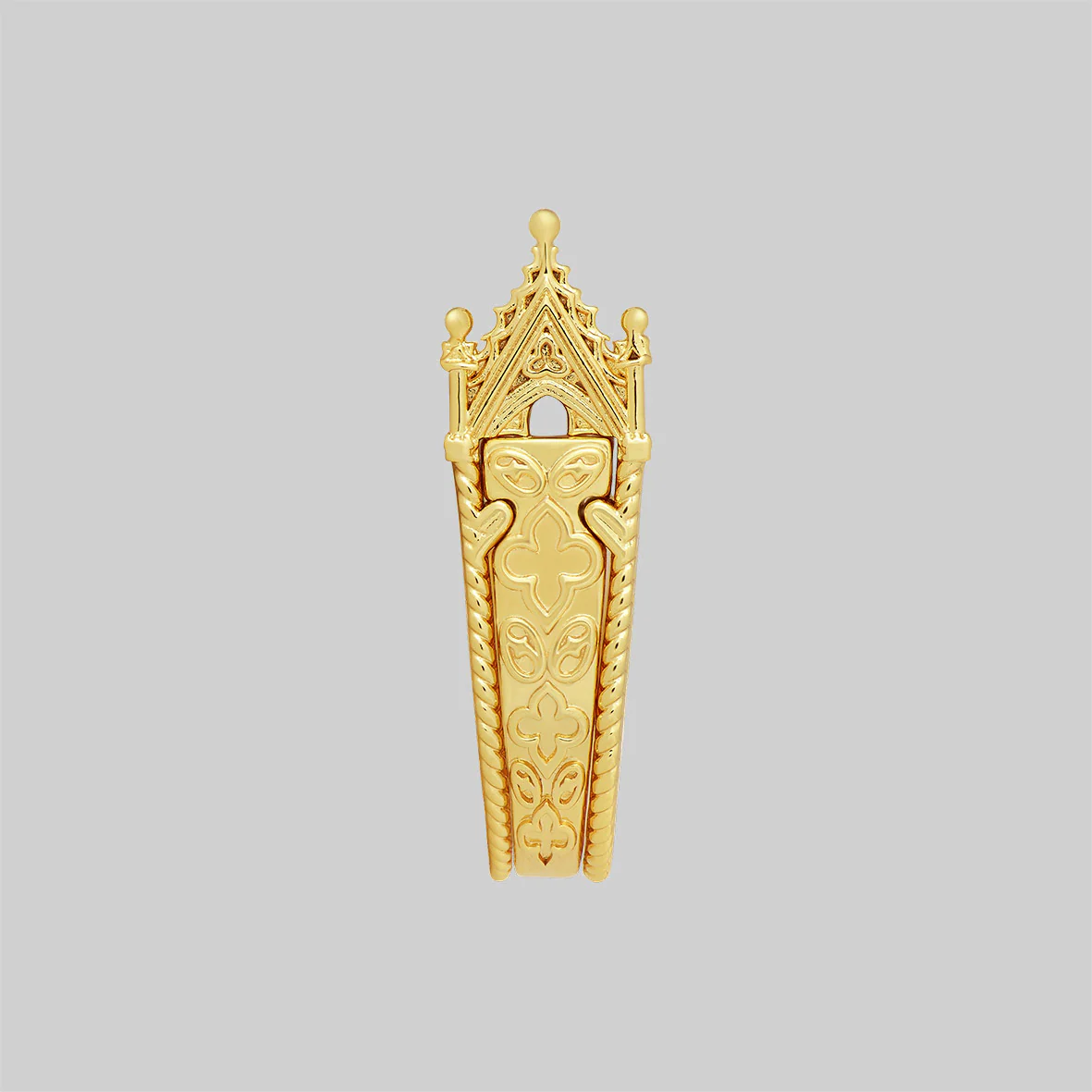 SACRARIUM. Secret Tomb Double Ring - Gold - Image 5