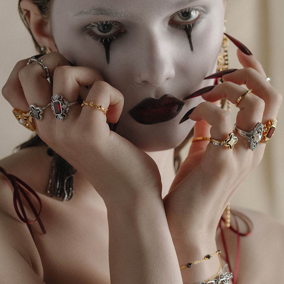 TAUNT. Thorn Stacking Ring - Silver - Image 3