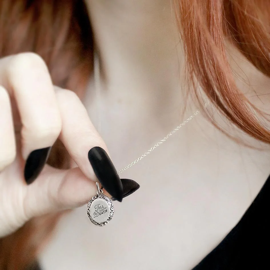 TILL DEATH™. Promise Medallion Pendant Necklace - Image 3