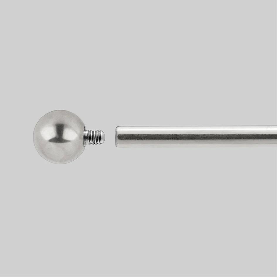 Titanium Belly Bar - Silver - Image 6