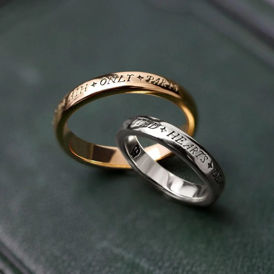 United Hearts Death Only Parts Posie Ring - Silver - Image 3